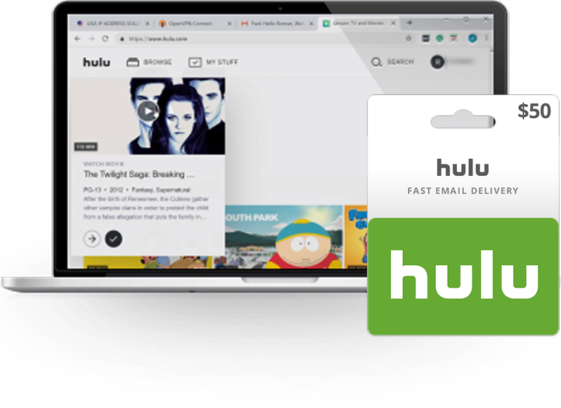 Pay Hulu with Gift Card